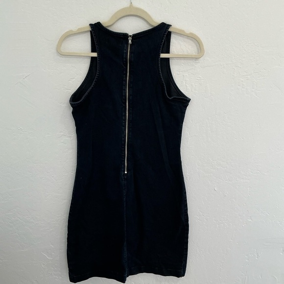 Calvin Klein Jeans Dark Blue Jean Sleeveless Bodycon Mini Dress - Picture 3 of 3